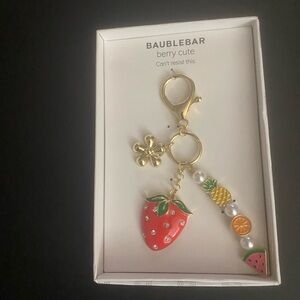 BaubleBar Berry Cute  Keychain/bag clip